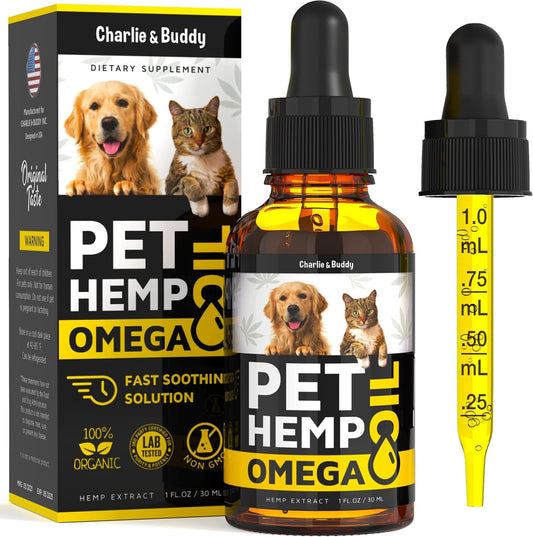 Charlie & Buddymetabolism boosterOil for Dogs - Omega 3, 6, 9 for Skin, Coat, Anxiety Relief, and Joint Pain Support