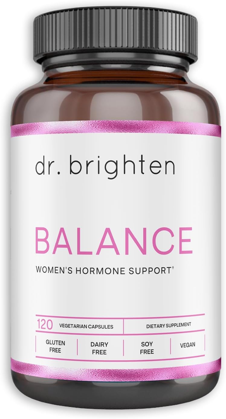 Chasteberry and DIM Hormone Balance Supplement for Women - Targets Hormonal Acne, Period Issues, & PMS - Vegan & Non-GMO Formula by Dr. Brighten Balance