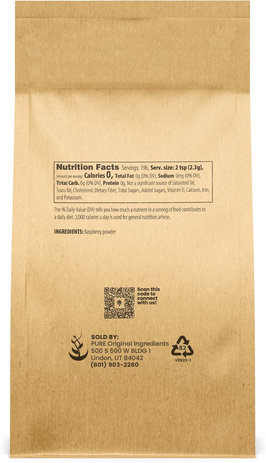 Chasteberry Extract and Raspberry Fruit Powder Bundle - 1 lb Each, Gluten-Free, Non-GMO, Pure Ingredients