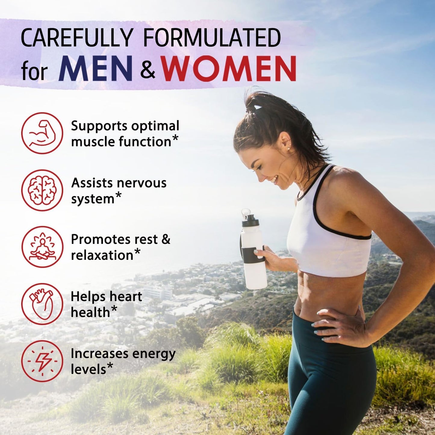 Chelated Magnesium Glycinate Capsules - 210mg Elemental Magnesium, Non-Buffered, Vegan, Supports Nerve, Muscle, and Bone Health - 120 Count