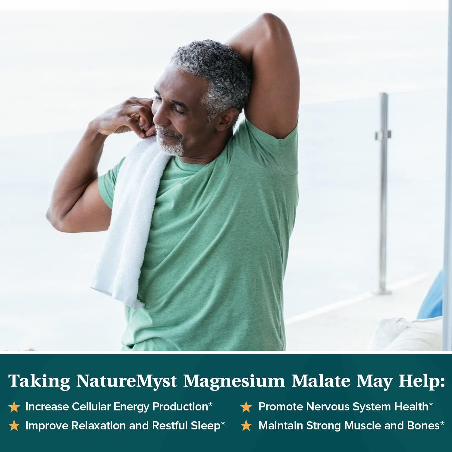 Chelated Magnesium Malate Capsules for Energy & Muscle Function, Non-Buffered, Highly Absorbable, Gentle on Stomach - 90 Vegan Capsules