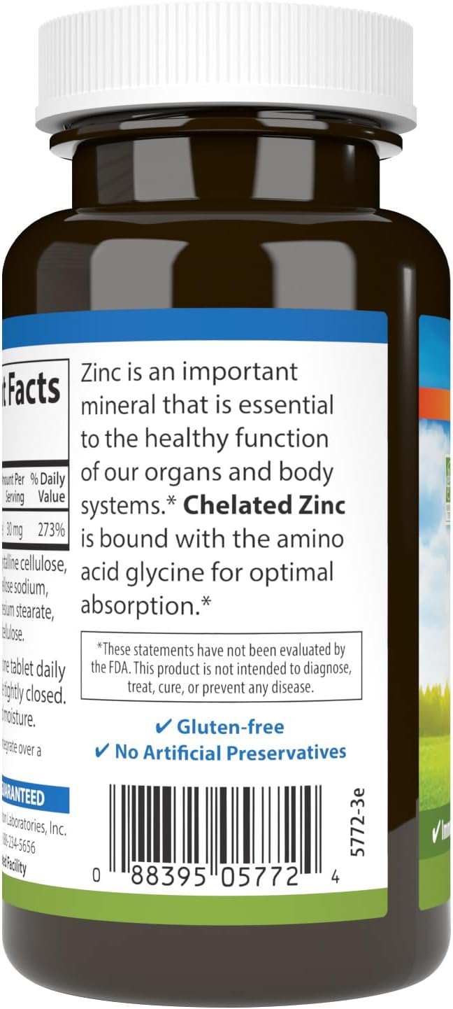 Chelated Zinc Supplement 250 Tablets by Carlson - BoostGo Australia