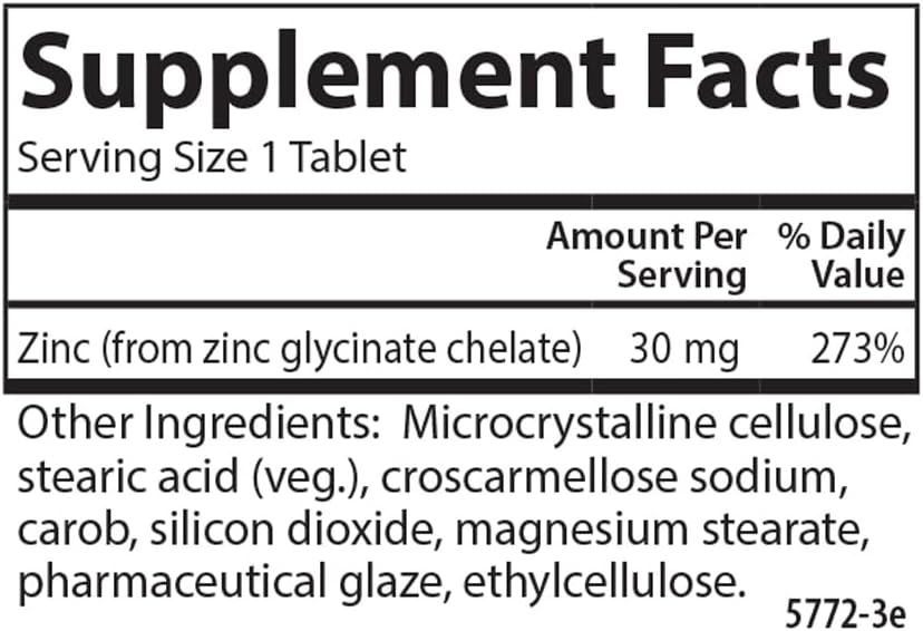 Chelated Zinc Supplement 250 Tablets by Carlson - BoostGo Australia