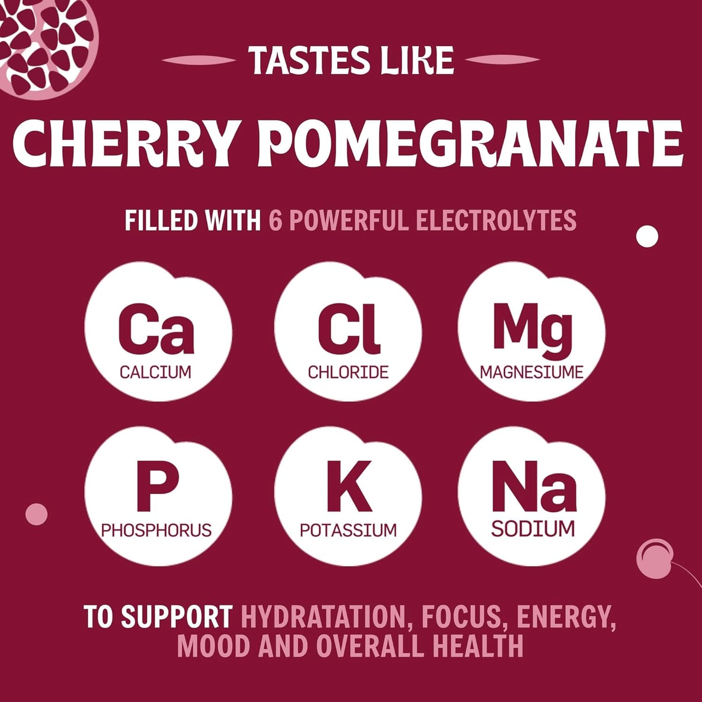 Cherry Electrolyte Powder Mix - Sugar-Free Hydration Supplement with Zero Calories, Carbs, or Artificial Ingredients - Keto-Friendly - 90 Servings