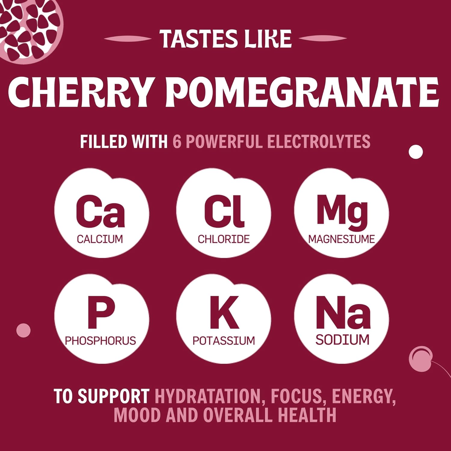 Cherry Electrolyte Powder Mix - Sugar-Free Hydration Supplement with Zero Calories, Carbs, or Artificial Ingredients - Keto-Friendly - 90 Servings