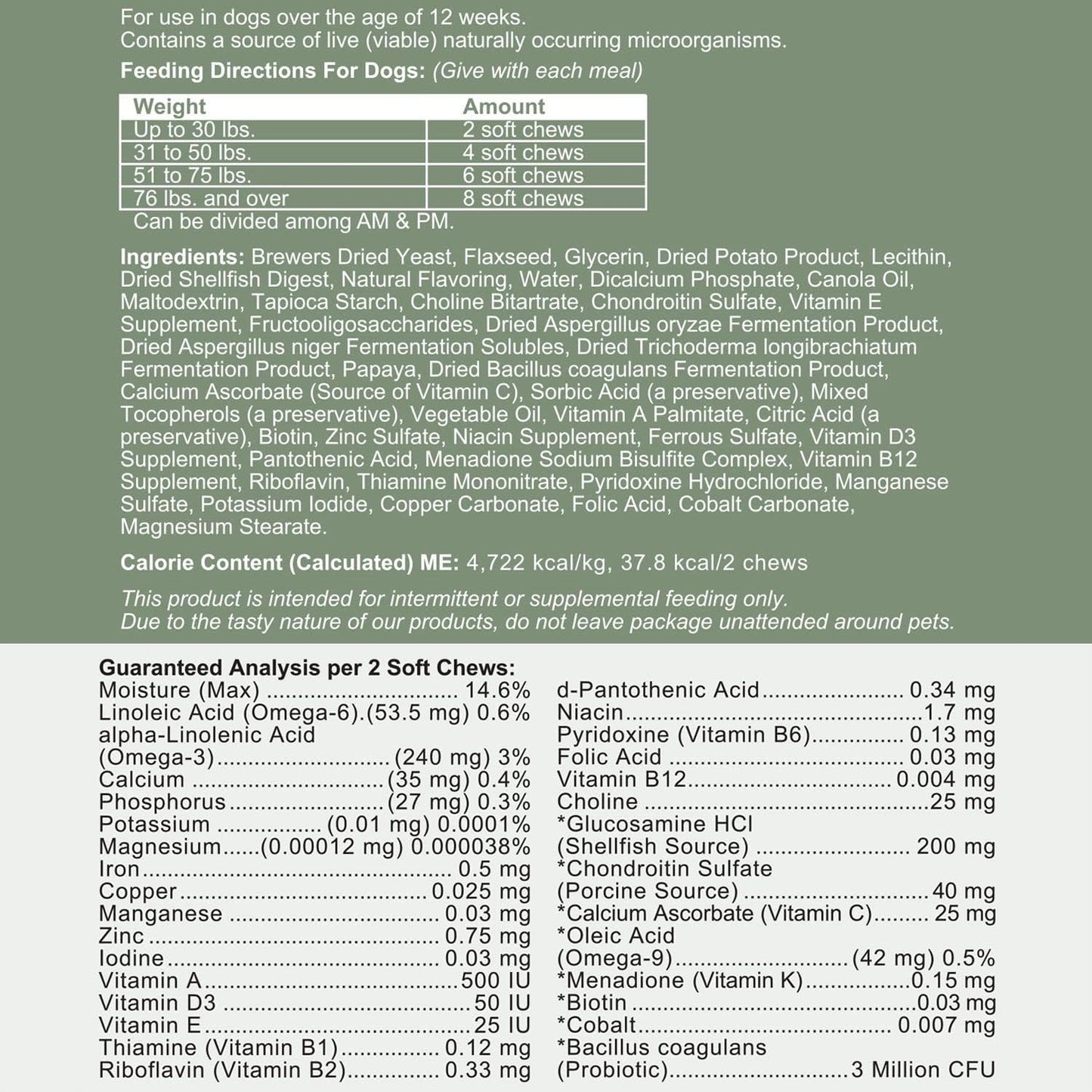 Chew + Heal Labs All-in-One Dog Vitamin 2PK - 240 Soft Chew Treats with Probiotics, Digestive Enzymes, Skin & Coat, Hip & Joint Support - Made in USA