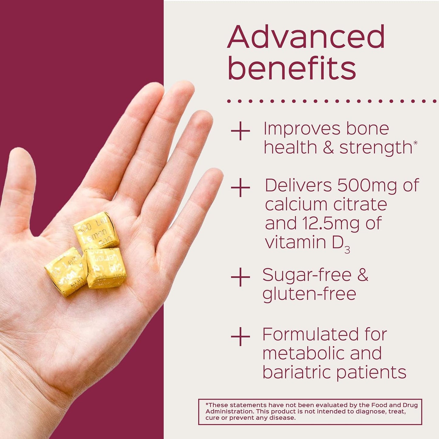 Chewable Bariatric Multivitamin & Calcium Citrate Bites - Mixed & Assorted Fruit Flavors, 150 Count