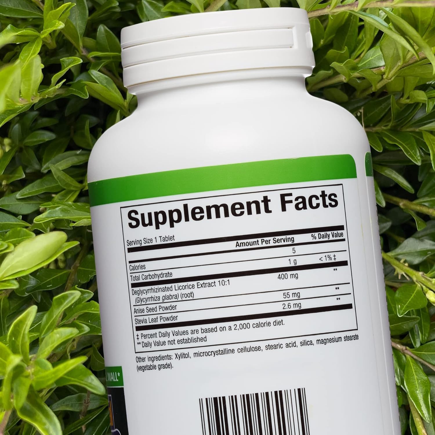 Chewable DGL 400mg Licorice Extract Tablets for Healthy Digestion - 90 Natural Factors Tablets