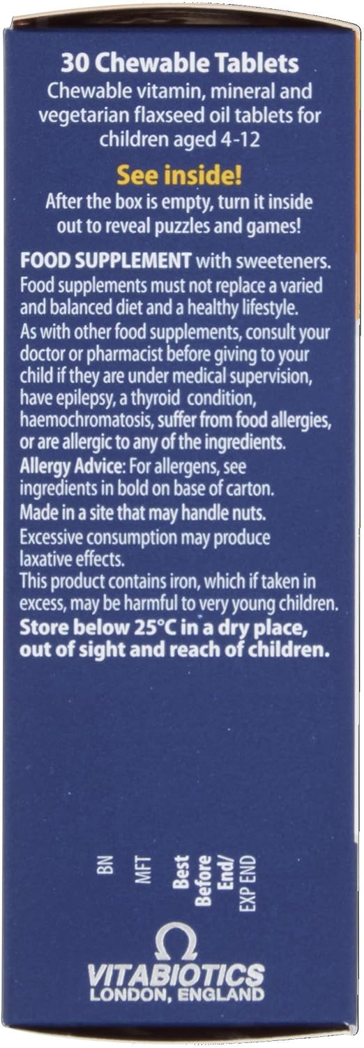 Chewable Multivitamin Tablets for Children's Wellness and Development