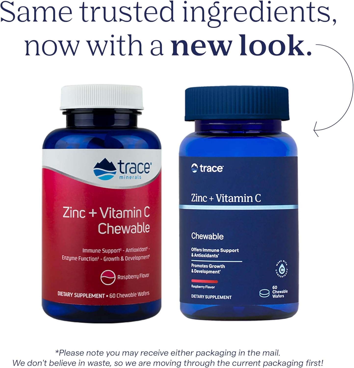 Chewable Multivitamin with Zinc, Vitamin C, and Trace Minerals for Immune Support and Healthy Growth - Raspberry Flavored, 60 Servings
