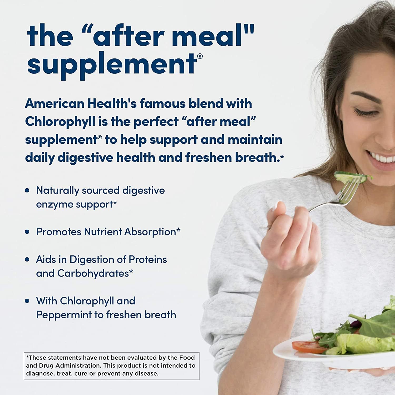 Chewable Papaya Enzyme with Chlorophyll Tablets - 1200 Count (400 Servings) Pack of 2 - American Health - BoostGo Australia