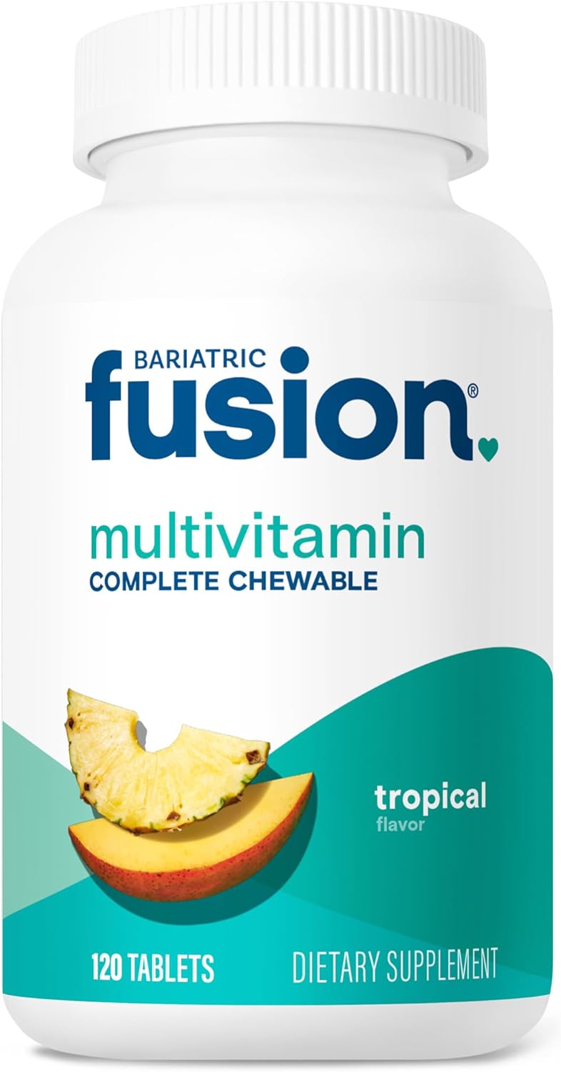 Chewable Tropical Bariatric Multivitamin with Iron - 120 Tablets for Gastric Bypass & Sleeve Gastrectomy