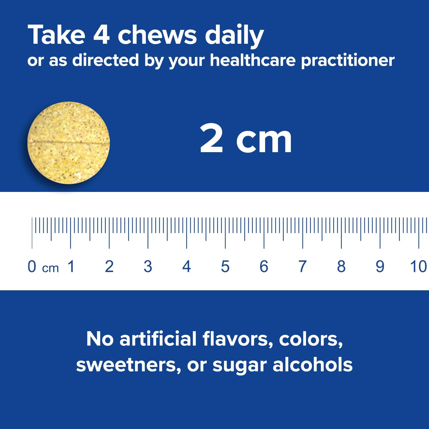 Chewable Tropical Bariatric Multivitamin with Iron - 120 Tablets for Gastric Bypass & Sleeve Gastrectomy