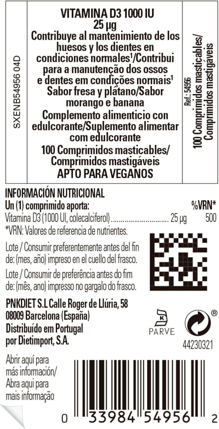 Chewable Vitamin D3 Tablets - 100 Count, 1000 IU by SOLGAR