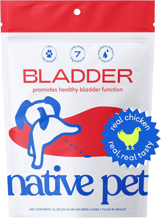 Chicken Cranberry Chews for Dog & Cat UTI - Bladder Control & UTI Medicine - Natural Pet Health Solution for Urinary Tract Infection