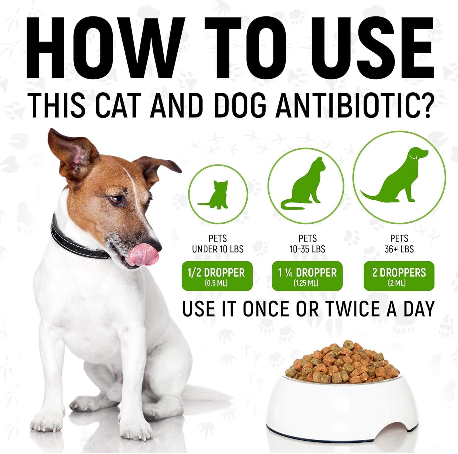Chicken Flavored Antibiotics for Dogs and Cats | Treat Infections, UTIs, Allergies | Digestive Support | PAU D'Arco + Cranberry | 2 Oz Bottle