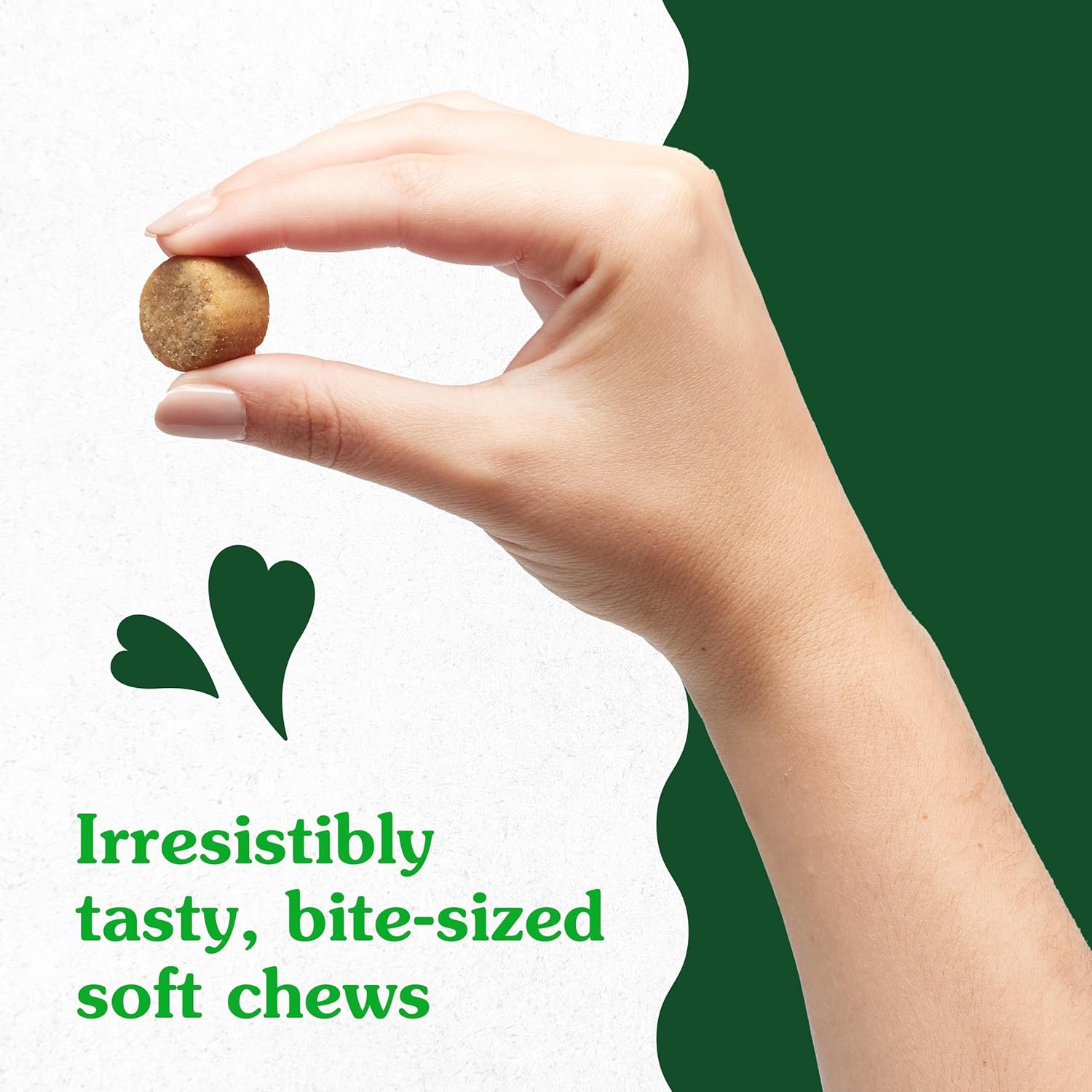 Chicken-Flavored Greenies Skin and Coat Supplements for Dogs with Fish Oil, Omega 3, 80 Soft Chews, 14.7 oz.