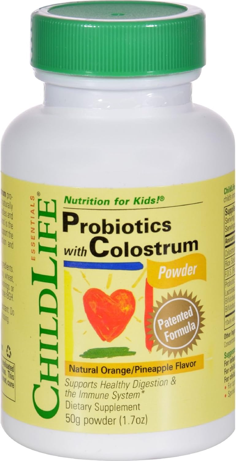 ChildLife Colostrum with Probiotics Powder - Immune Support for Kids - 50g