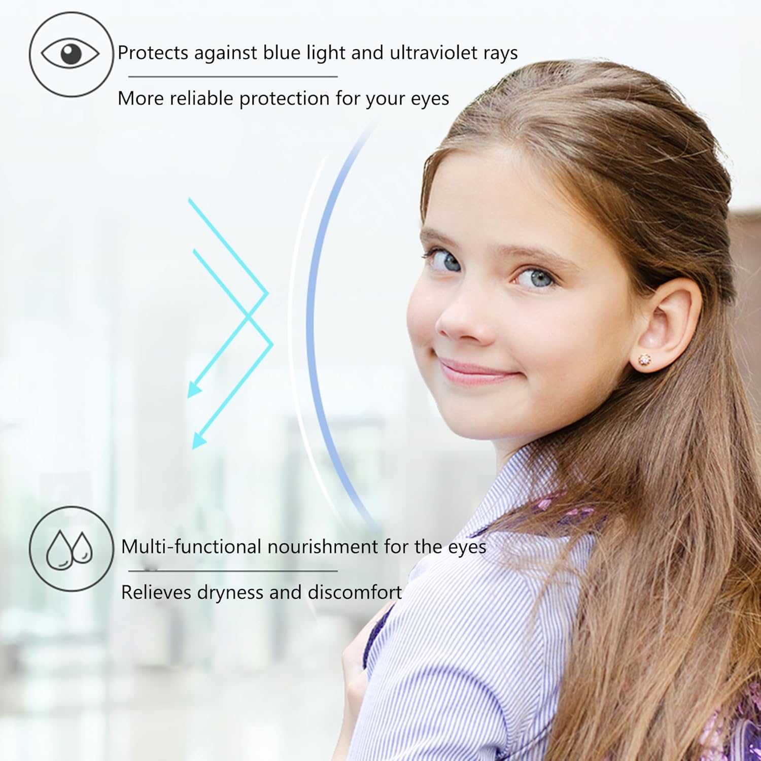 Children's Eye Health Vitamins with Lutein and Zeaxanthin for Visual Fatigue Relief, Natural Formula, 60 Chewable Tablets
