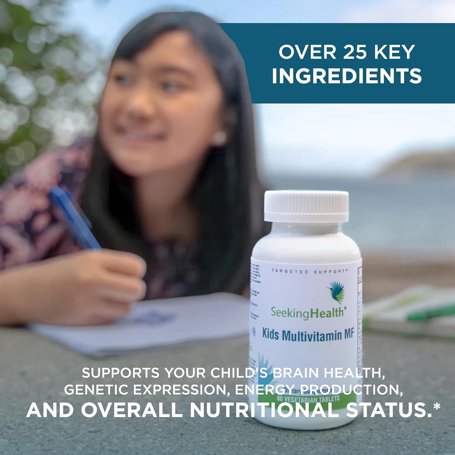 Children's Health Multivitamin Chewable - Methyl-Free, Folinic Acid, B12, Riboflavin, A, Vegetarian (60 Tablets)