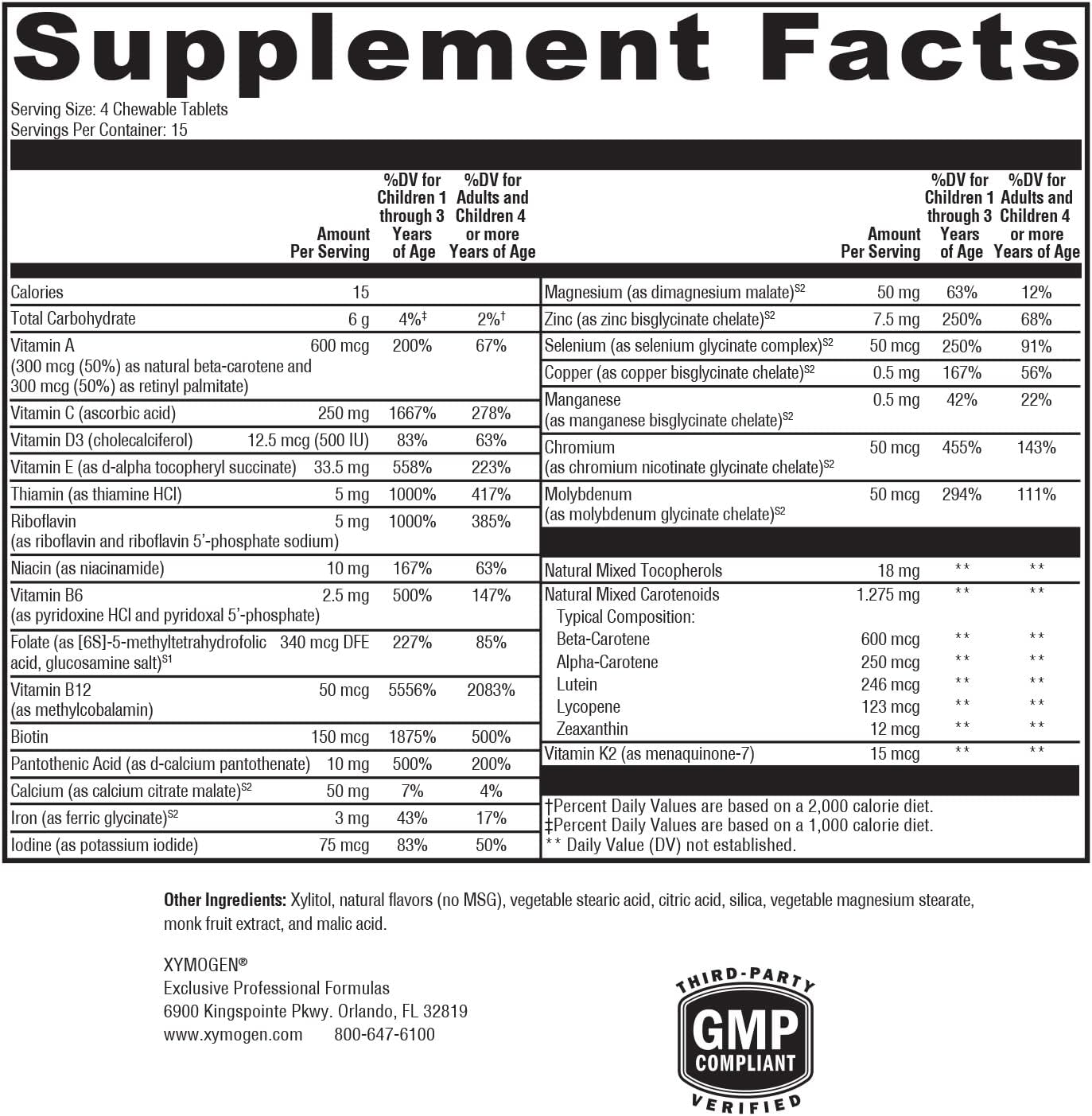 Children's Mixed Berry Multivitamin Chewable Tablets - Immune Support + Wellness - Chelated Minerals, B Vitamins, Folate - 60 Count