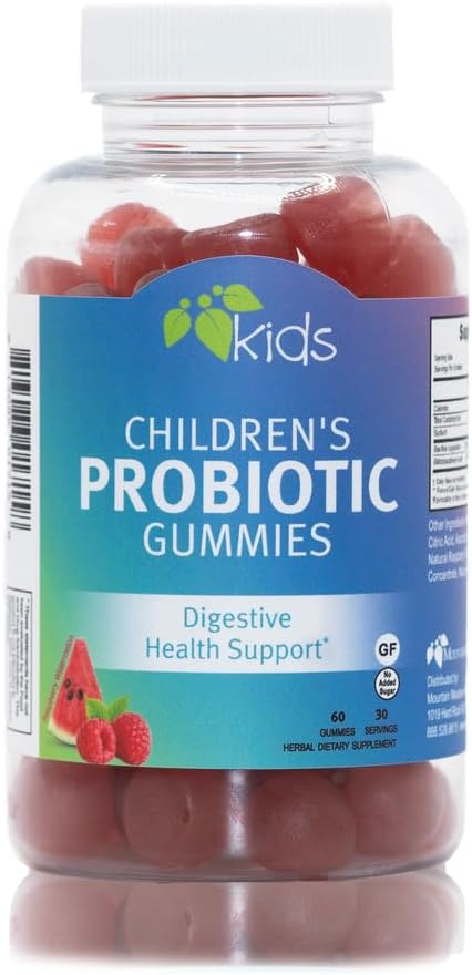 Children's Probiotic Gummies for Digestive & Immune Health | 60 ct. Ages 3+ | No Added Sugar | Mountain Meadow Herbs