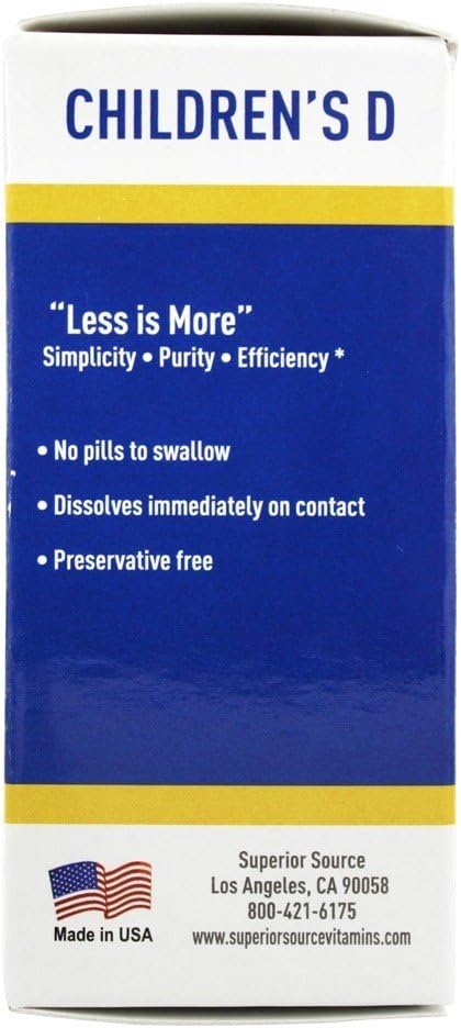 Children's Vitamin D3 400 IU MicroLingual Tablets for Strong Bones, Teeth, and Immune Support - 100 Count