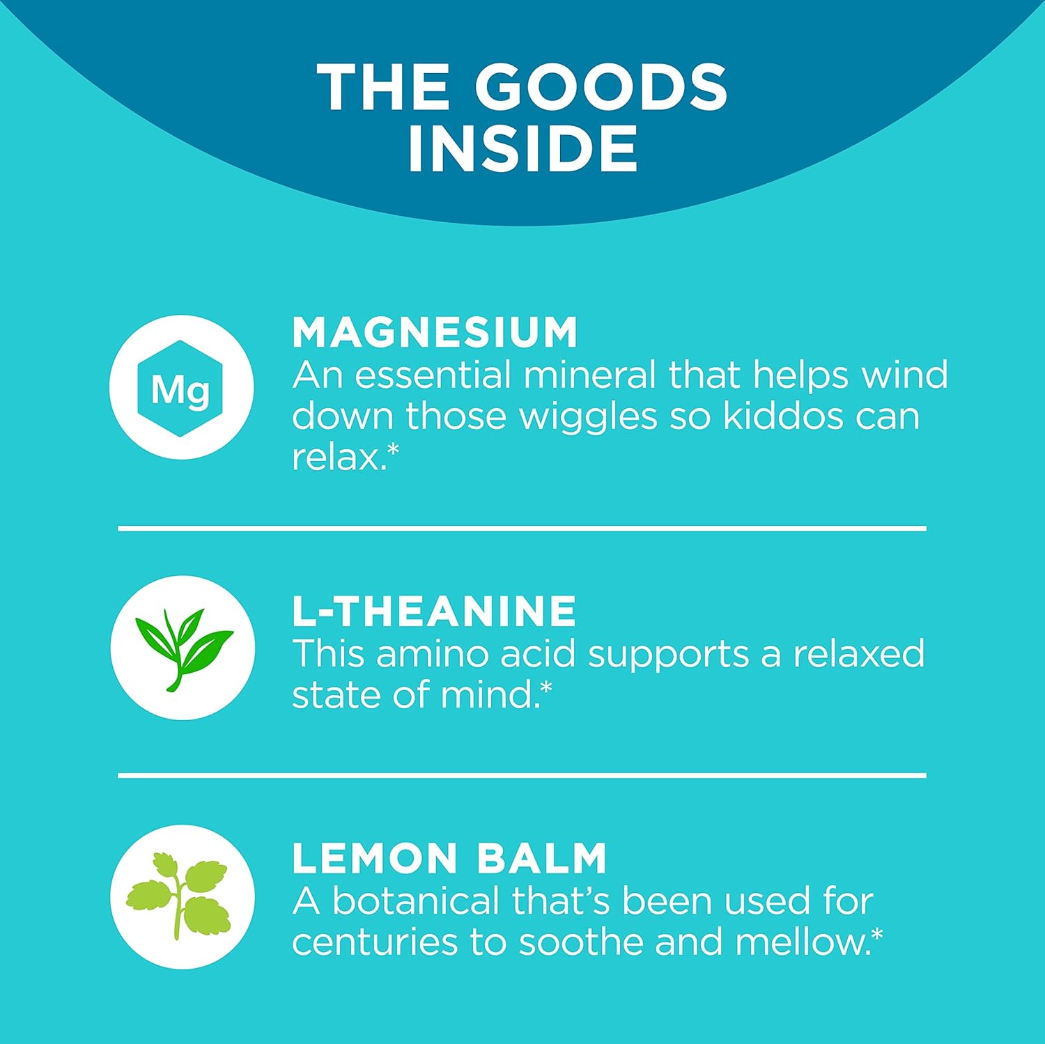 Chillax Gummies for Kids with Magnesium, L-Theanine, Lemon Balm - Sherbet Flavor - Chewable Supplement