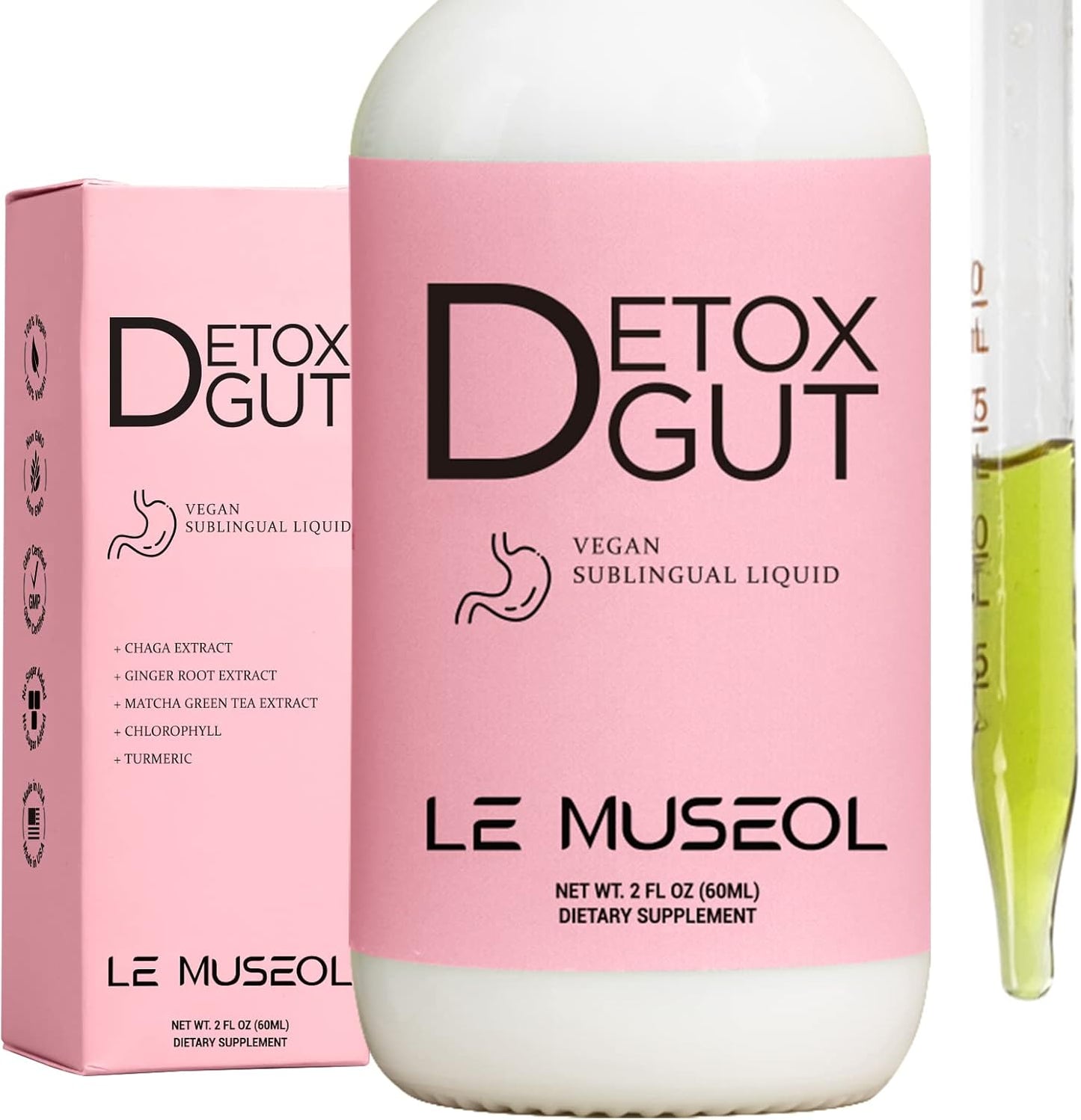 Chlorophyll Drops with Chaga Mushrooms for Immune Support - Le Museol Supplement