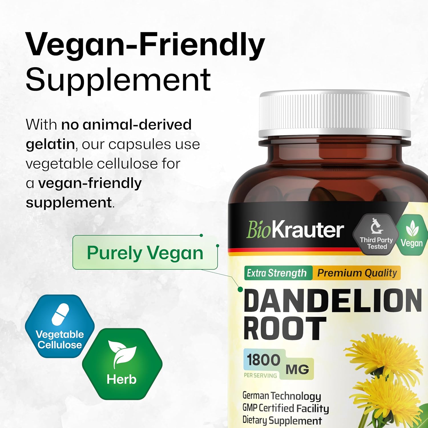 Chlorophyll Tincture and Dandelion Capsules Set - 2 Fl. Oz. & 100 Count