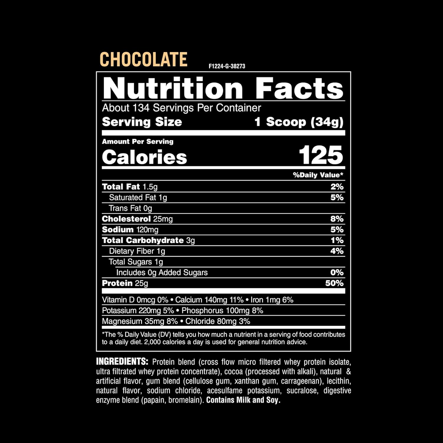 Chocolate Animal Whey Isolate Protein Powder - 25g Protein for Muscle Building & Recovery, Digestive Enzymes, Low Sugar - 10 lbs