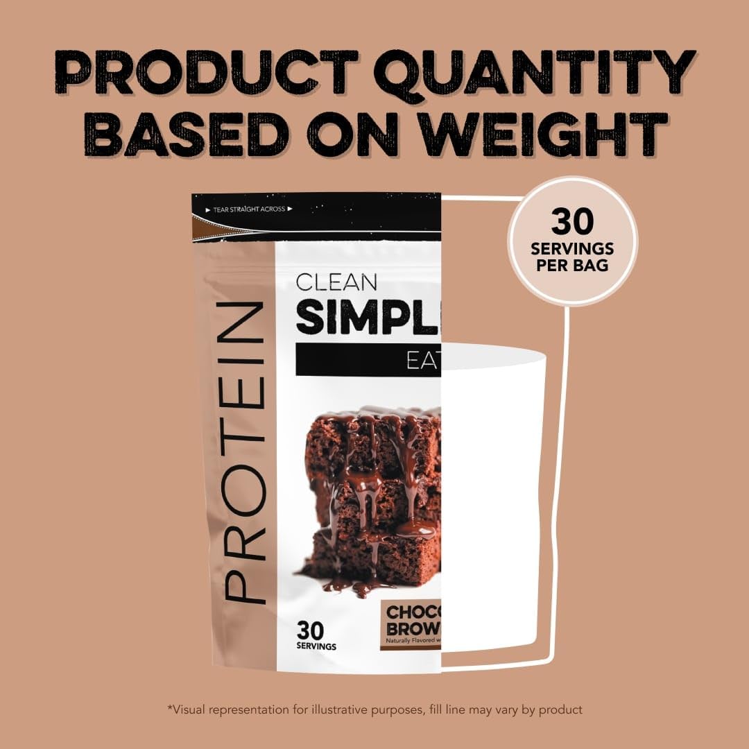 Chocolate Brownie Batter Whey Protein Powder - Natural Sweetened, Cold-Processed, 20g Protein (30 Servings)