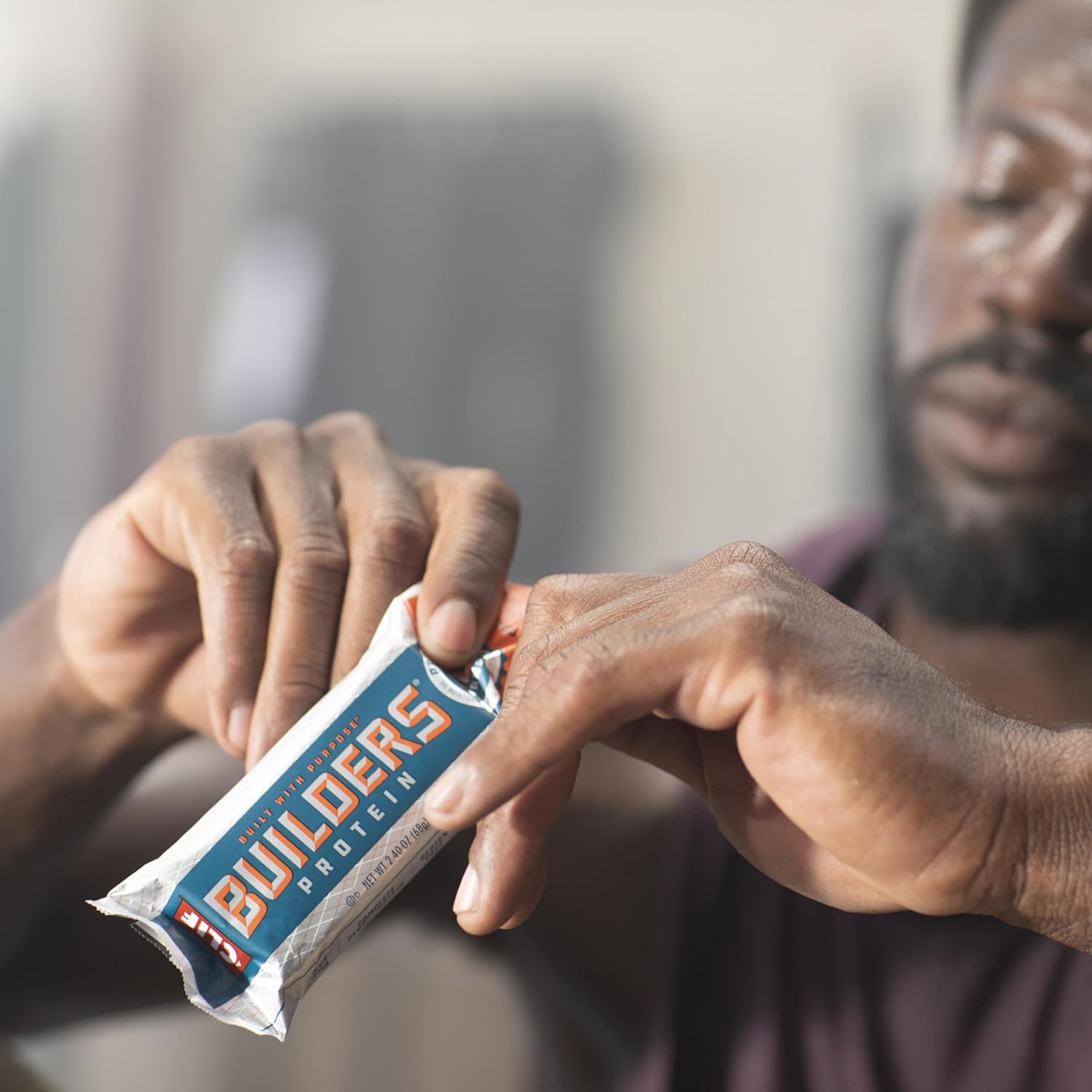 Chocolate CLIF Builders Protein Bars - Gluten-Free, Non-GMO, Low Glycemic - 20g Protein - 2.4 oz - 12 Count Pack