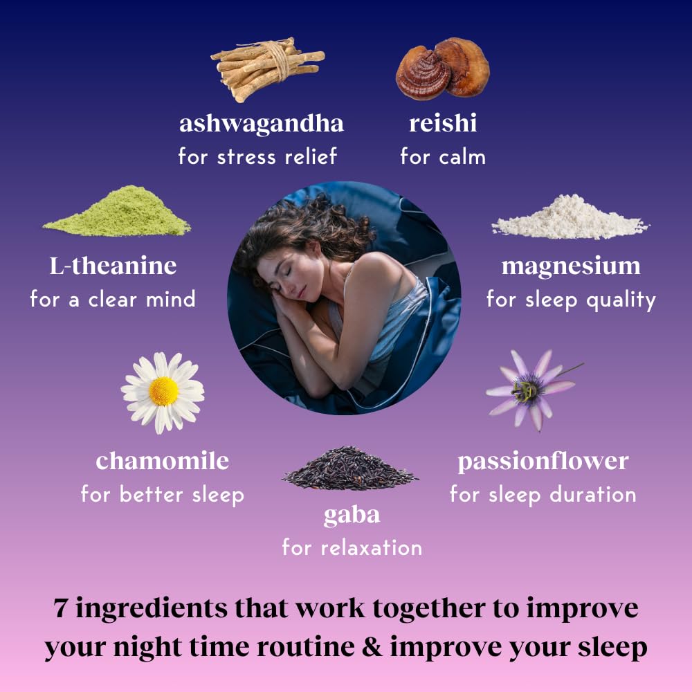 Chocolate Dream & Cacao Adaptogen Mushroom Bundle for Sleep & Energy - 0 Sugar, Hot Chocolate & Coffee Alternative with Reishi, Ashwagandha, Lion's Mane, GABA - 30 Servings