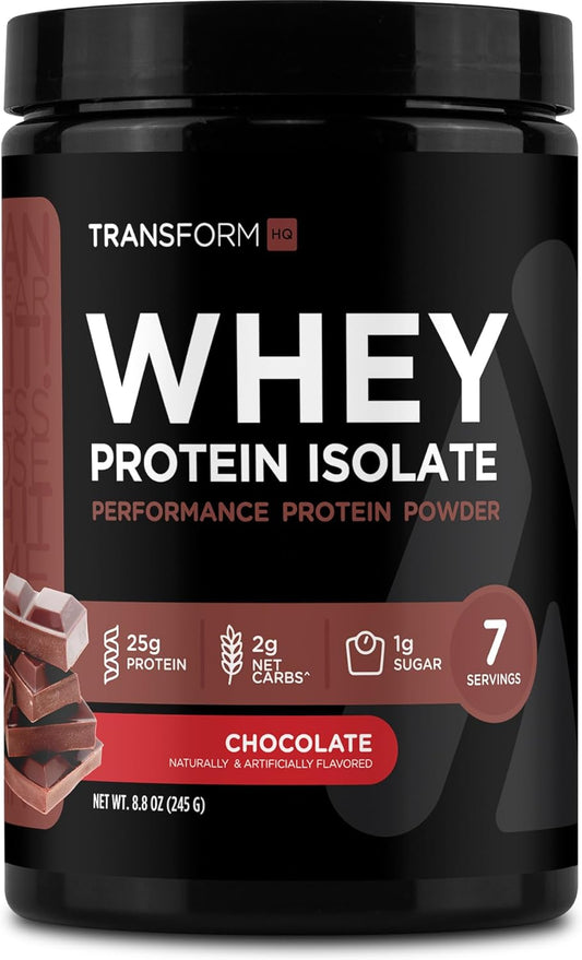 Chocolate Flavored TransformHQ Whey Protein Isolate (WPI) - 7 Servings Performance Protein Powder