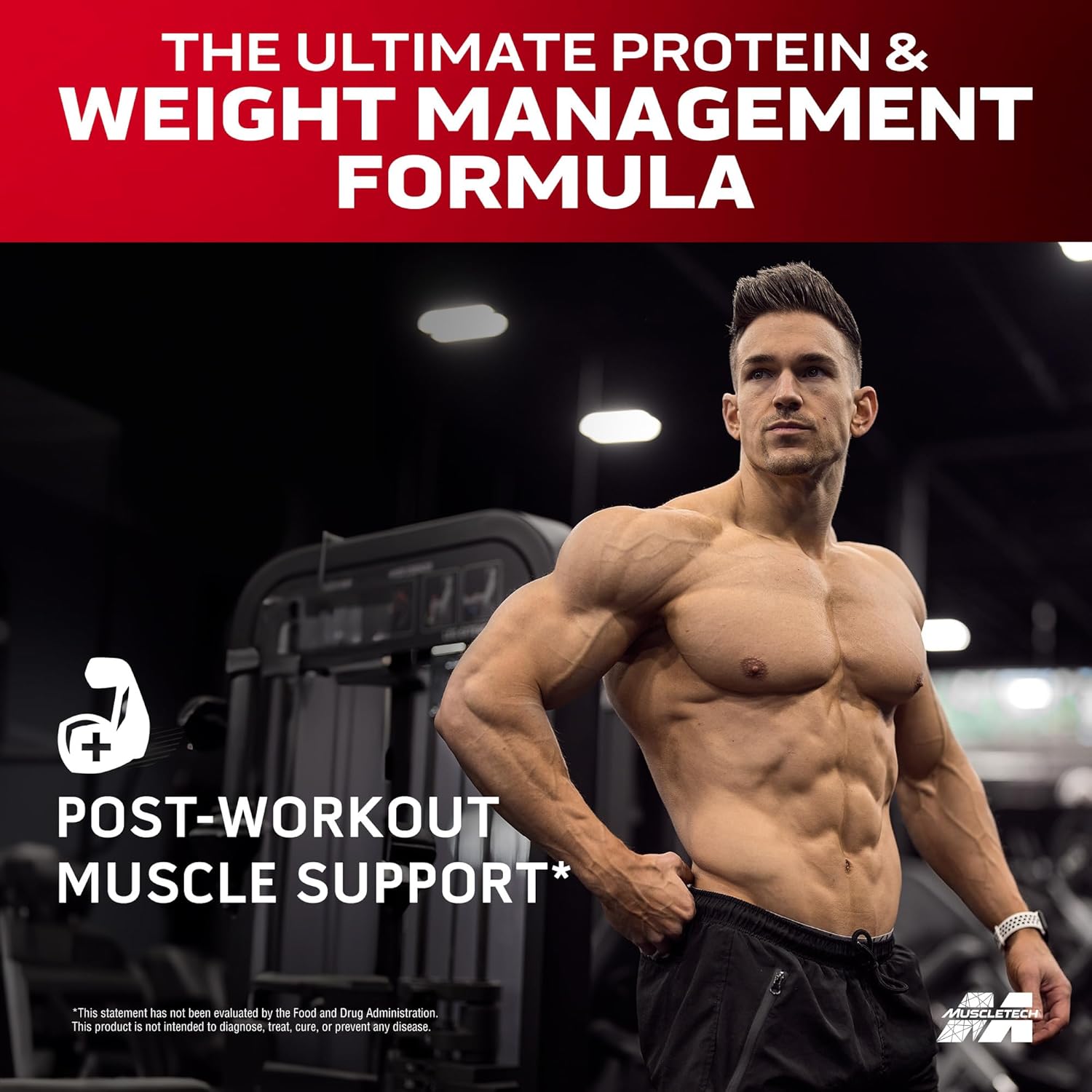 Chocolate Fudge Brownie Muscletech Whey Protein Powder - Nitro-Tech Ripped Isolate & Peptides Smoothie Mix - 30g Protein for Lean Muscle & Recovery