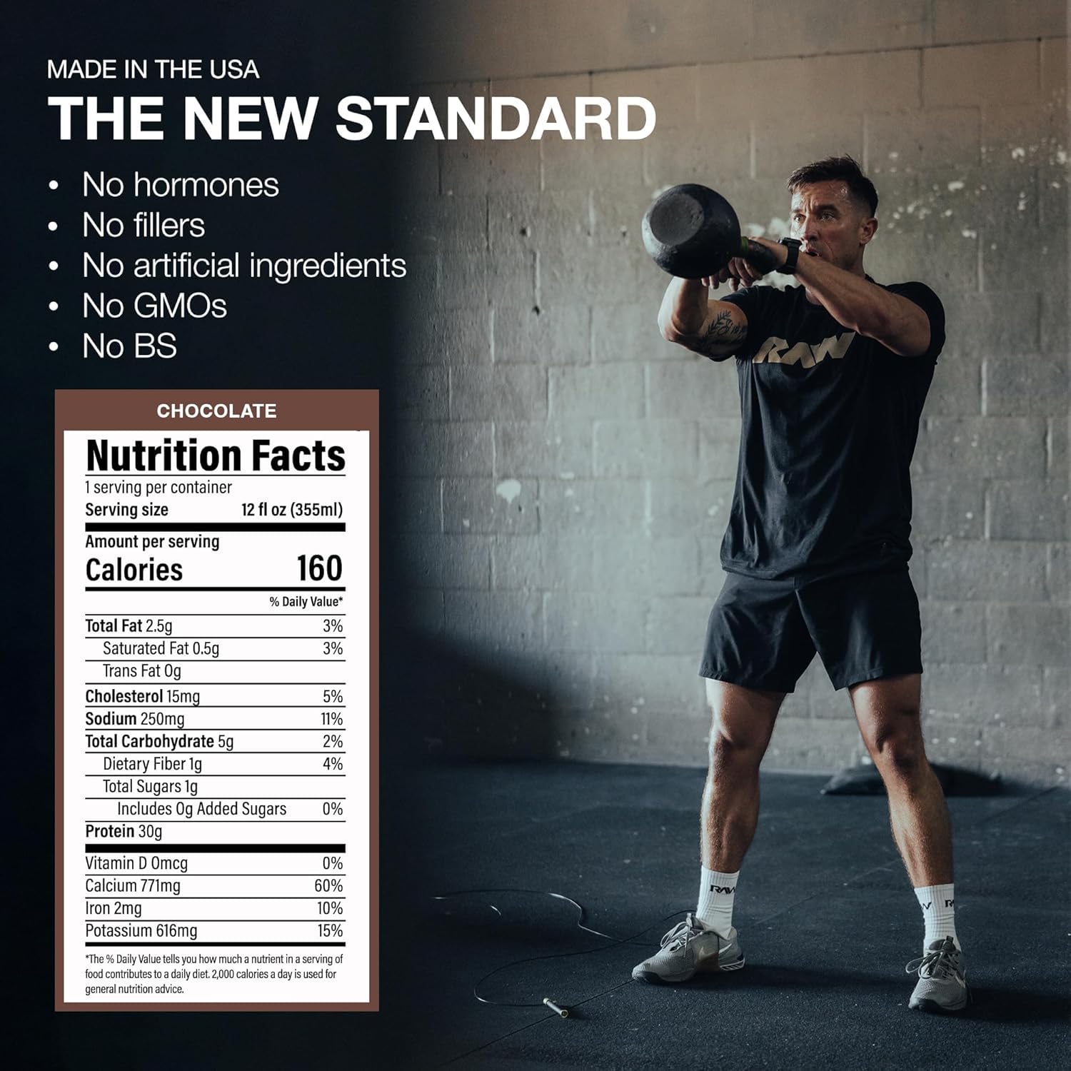 Chocolate Grass-Fed Whey Protein Shake - Ready-to-Drink Meal Replacement & Breakfast Drink with Zero Sugar - Post-Workout Protein Isolate Shake, 12 Fl Oz