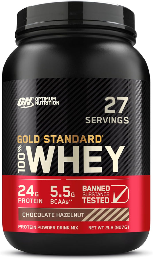 Chocolate Hazelnut Optimum Nutrition Gold Standard 100% Whey Protein Powder - 2lb