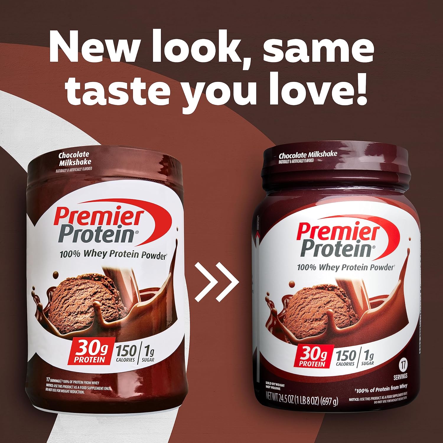 Chocolate Milkshake & Cafe Latte Premier Protein Powder - 30g Protein, 1g Sugar - 100% Whey, Keto & Gluten Free - 17 Servings, 23.9 oz (2 Pack)