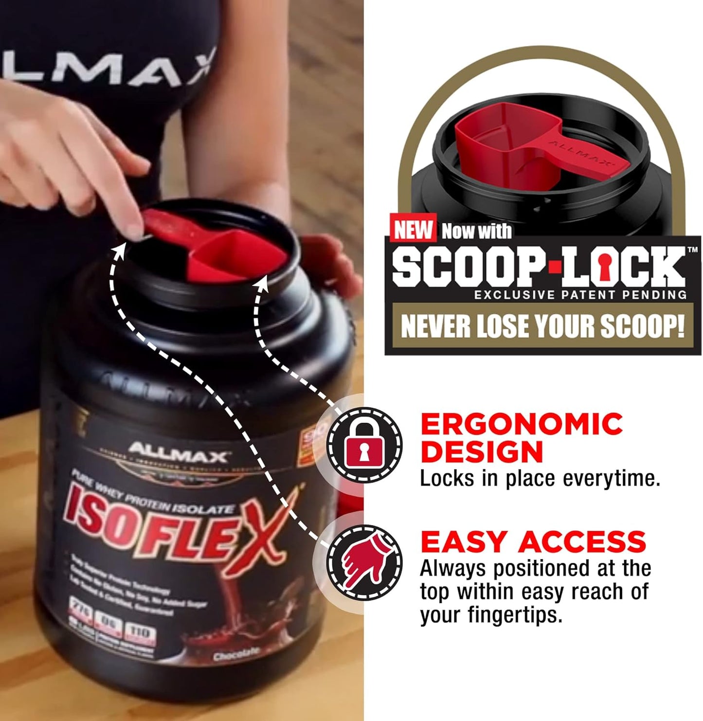 Chocolate Mint Whey Protein Isolate Powder - ALLMAX Nutrition ISOFLEX, 27g Protein, 2lb
