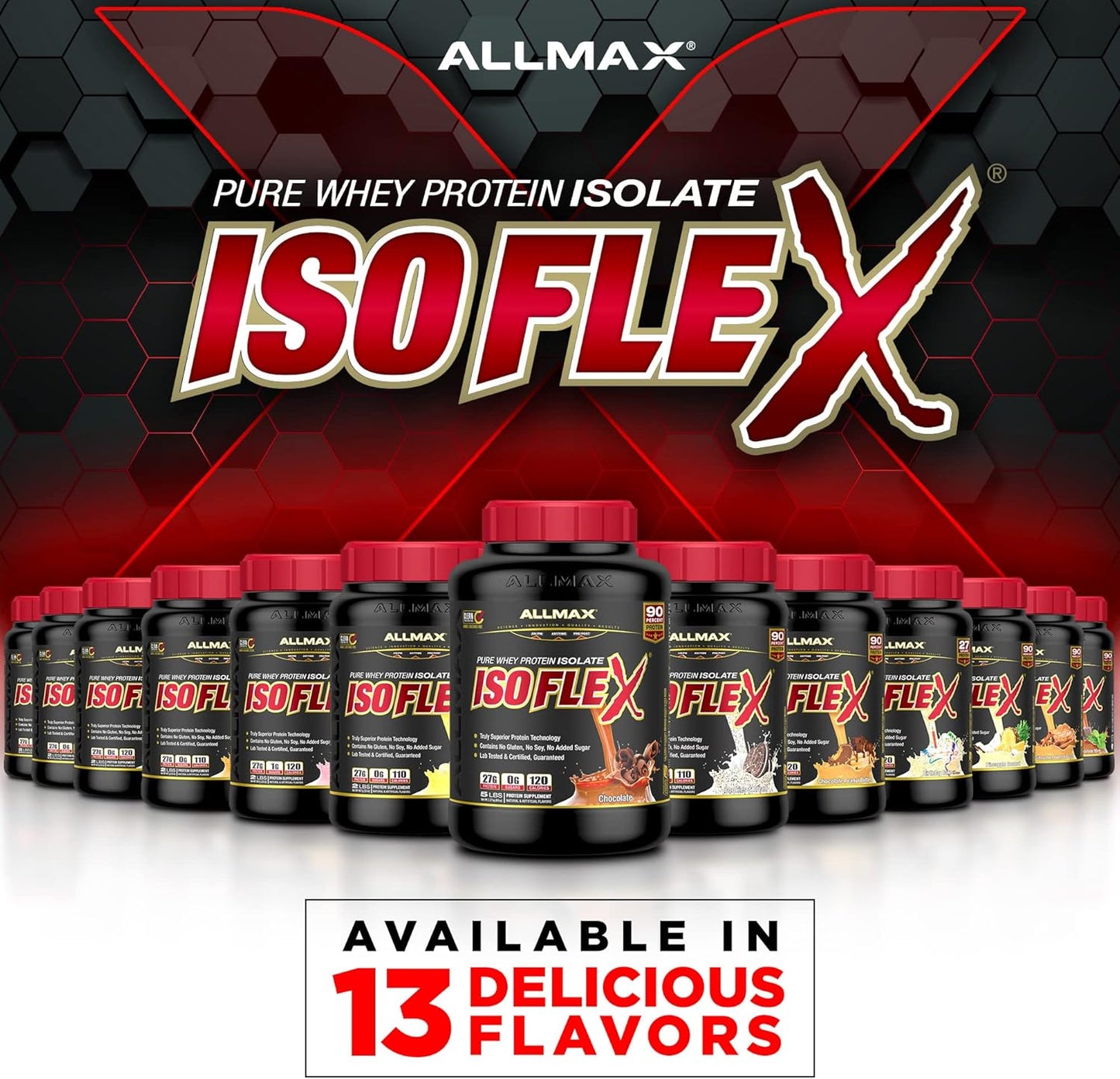 Chocolate Mint Whey Protein Isolate Powder - ALLMAX Nutrition ISOFLEX, 27g Protein, 2lb