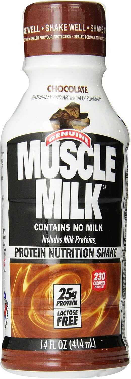Chocolate Muscle Milk Genuine Protein Shake - 20g Protein, 11 FL OZ, Pack of 12