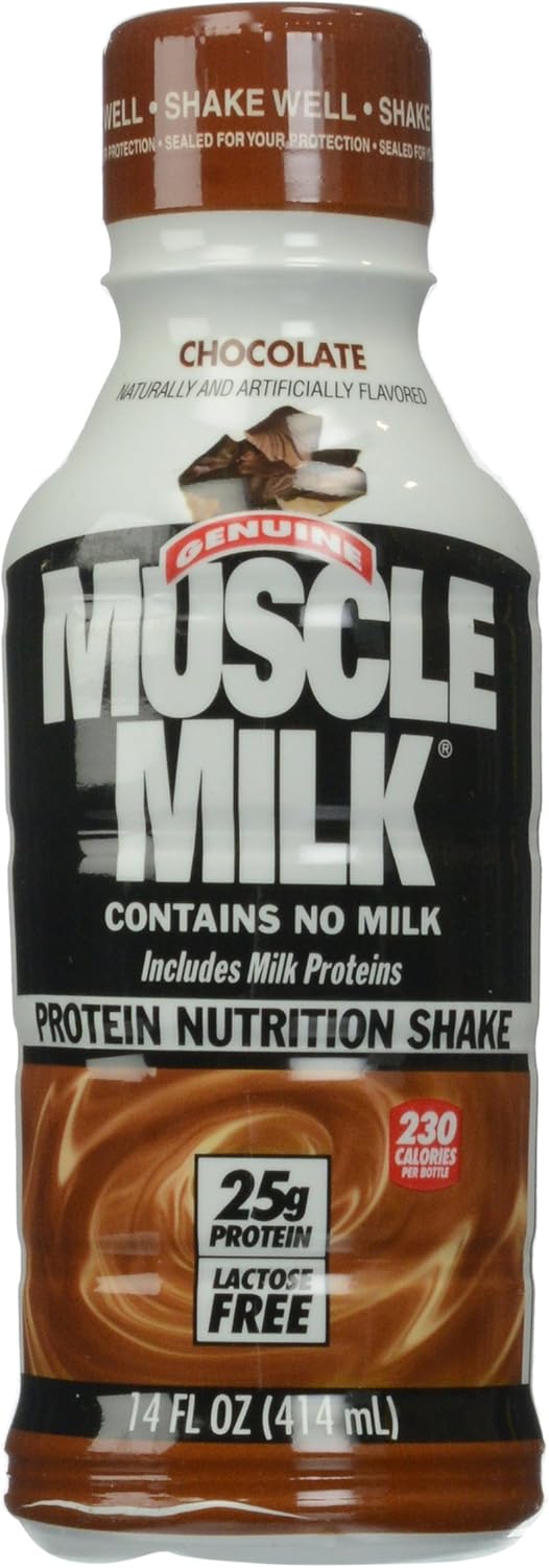 Chocolate Muscle Milk Genuine Protein Shake - 20g Protein, 11 FL OZ, Pack of 12