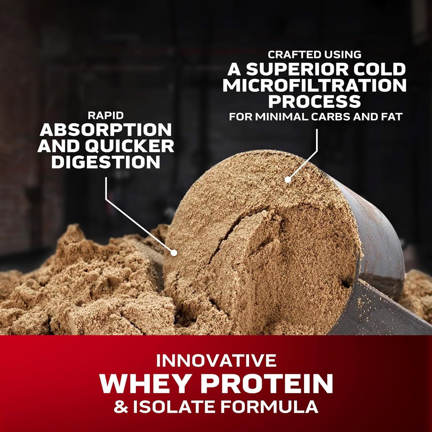 Chocolate MuscleTech Nitro-Tech Whey Gold Protein Isolate Smoothie Mix | 5 lbs for Muscle Gain (69 Servings) | Packaging May Vary - BoostGo Australia