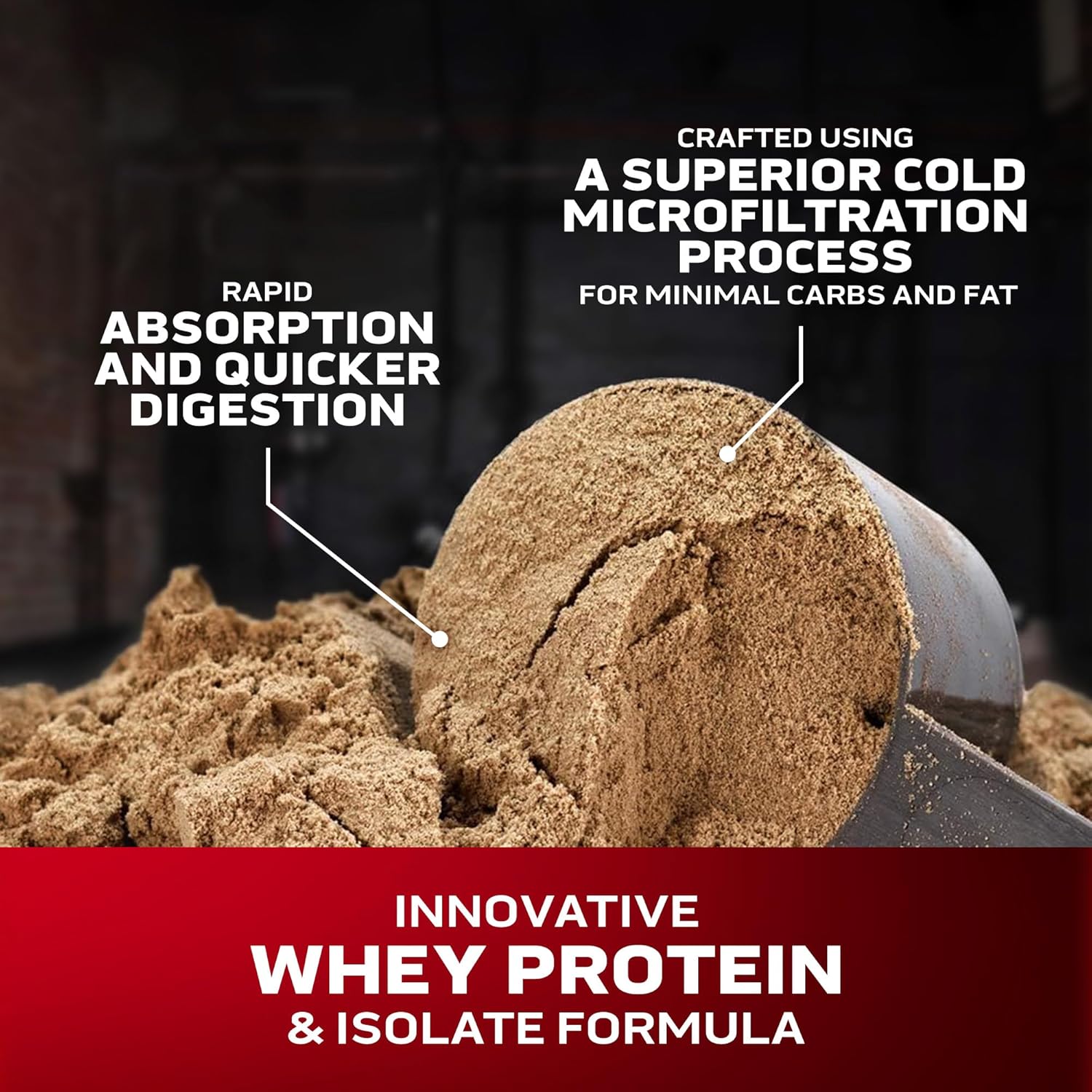 Chocolate MuscleTech Nitro-Tech Whey Gold Protein Isolate Smoothie Mix | 5 lbs for Muscle Gain (69 Servings) | Packaging May Vary - BoostGo Australia