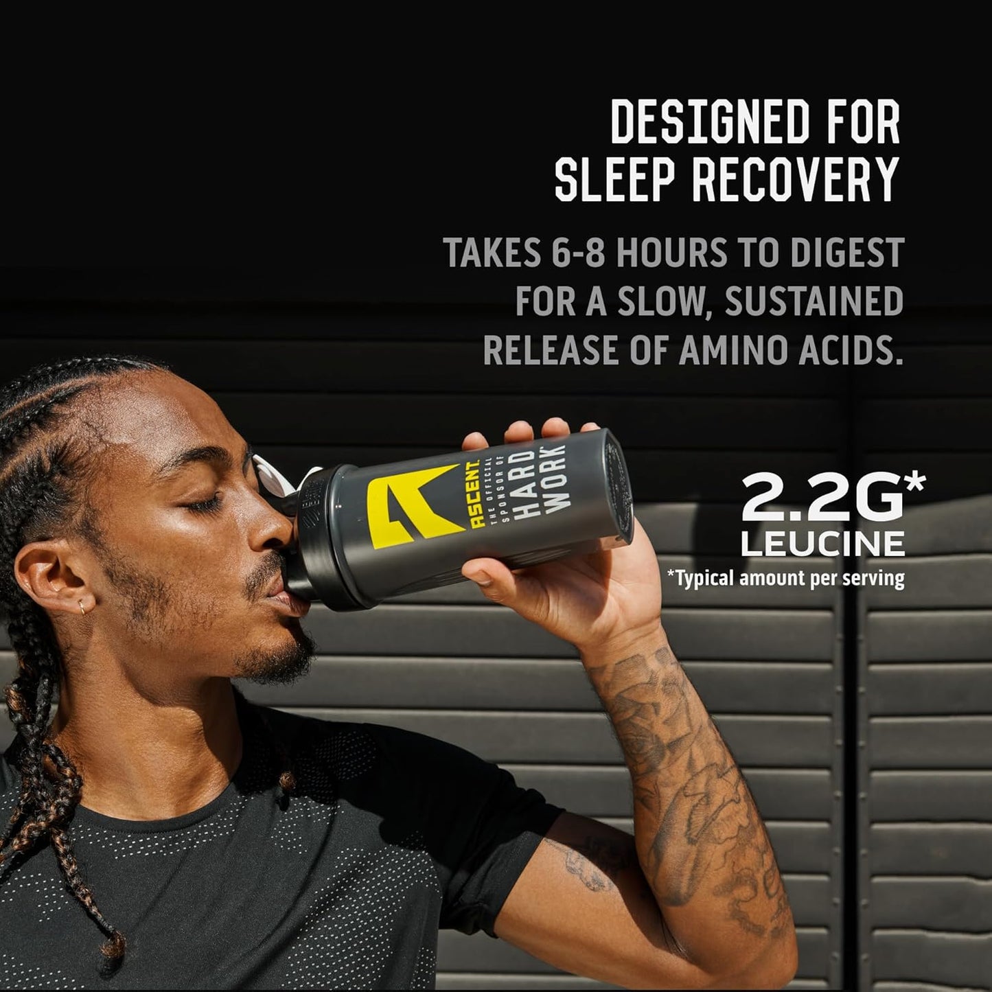 Chocolate Peanut Butter Ascent Casein Protein Powder - 25g Micellar Casein, Gluten-Free, No Artificial Flavors, Zero Added Sugar - 2lb, 4.9g BCAA, 2.2g Leucine