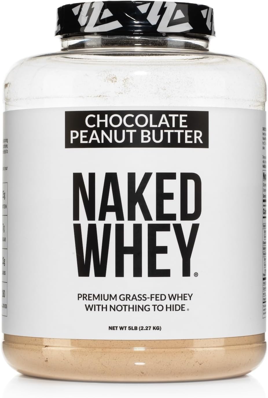 Chocolate Peanut Butter Grass Fed Whey Protein Powder - 52 Servings, GMO-Free, Soy-Free, Gluten-Free, Supports Growth and Recovery by Naked Nutrition