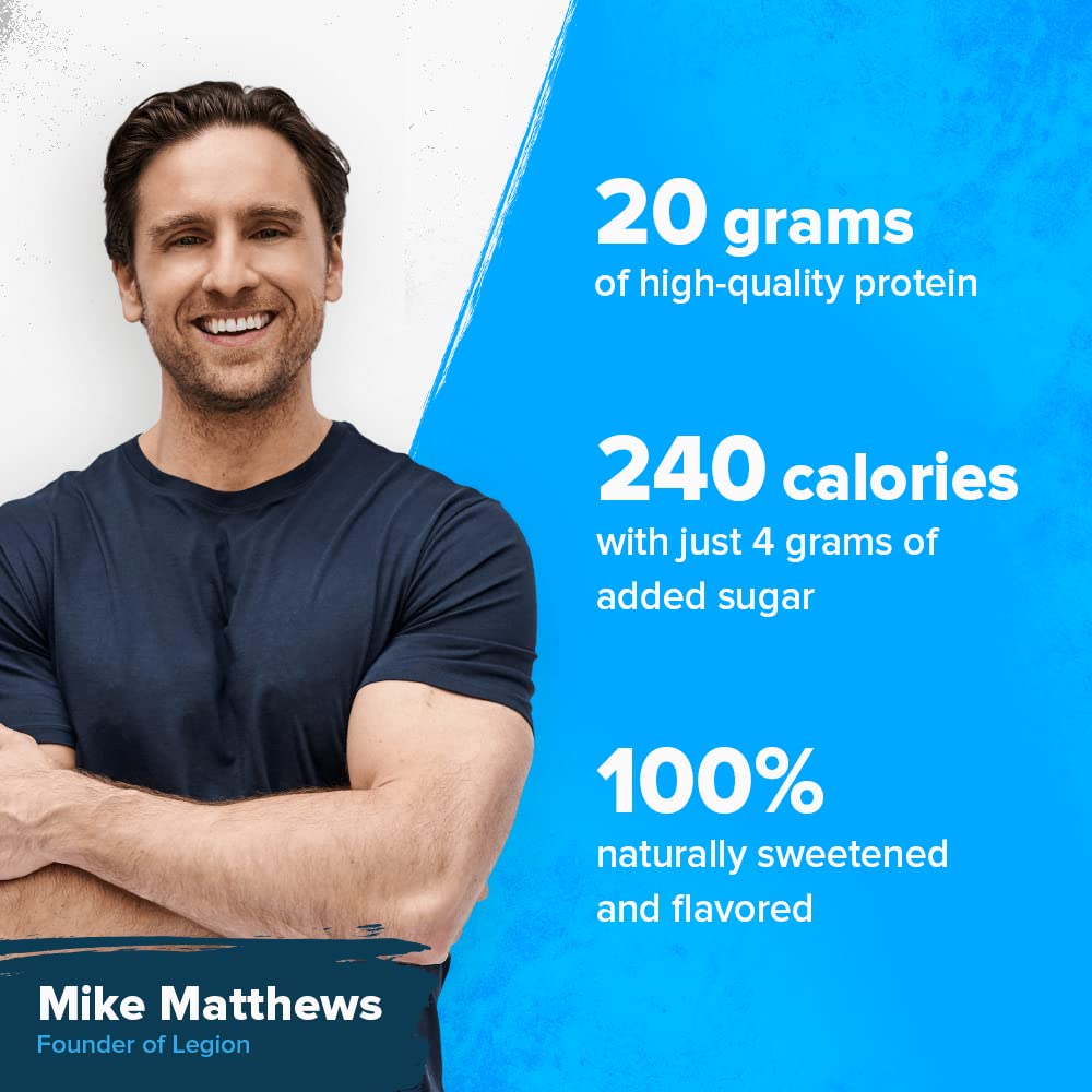 Chocolate Peanut Butter Legion Protein Bars - 100% Whey, High Protein (20g), Low Fat (12g), Low Sugar (4g) - No Soy, Gluten, Baked with Prebiotic Fiber, Natural Flavors (12 Count) - BoostGo Australia