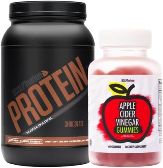 Chocolate Protein & Apple Cider Vinegar Bundle by Sculpt Nation and V Shred