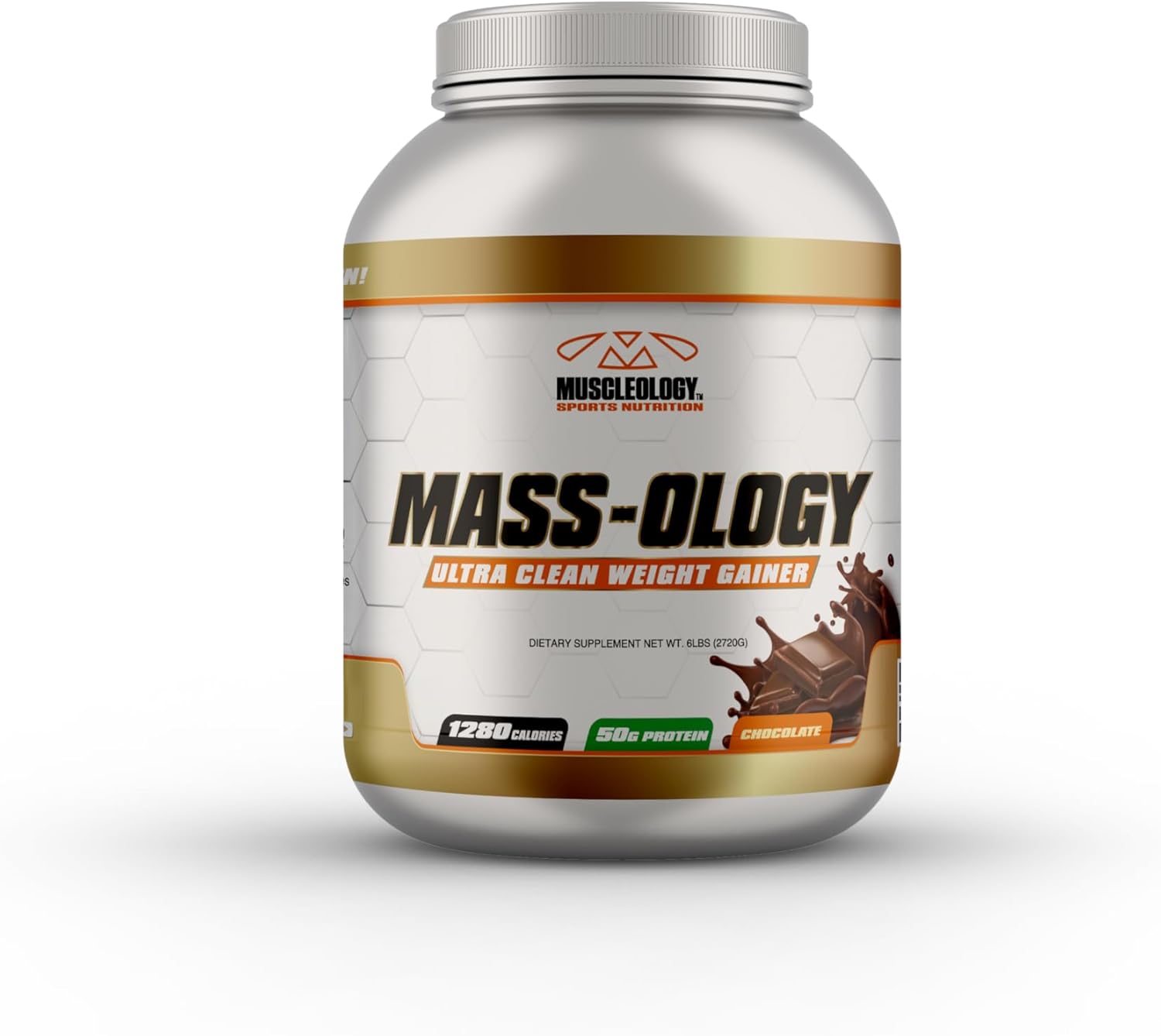 Chocolate Weight Gainer Powder for Muscle Building - 6 lbs - Men & Women - Whey Protein Supplement